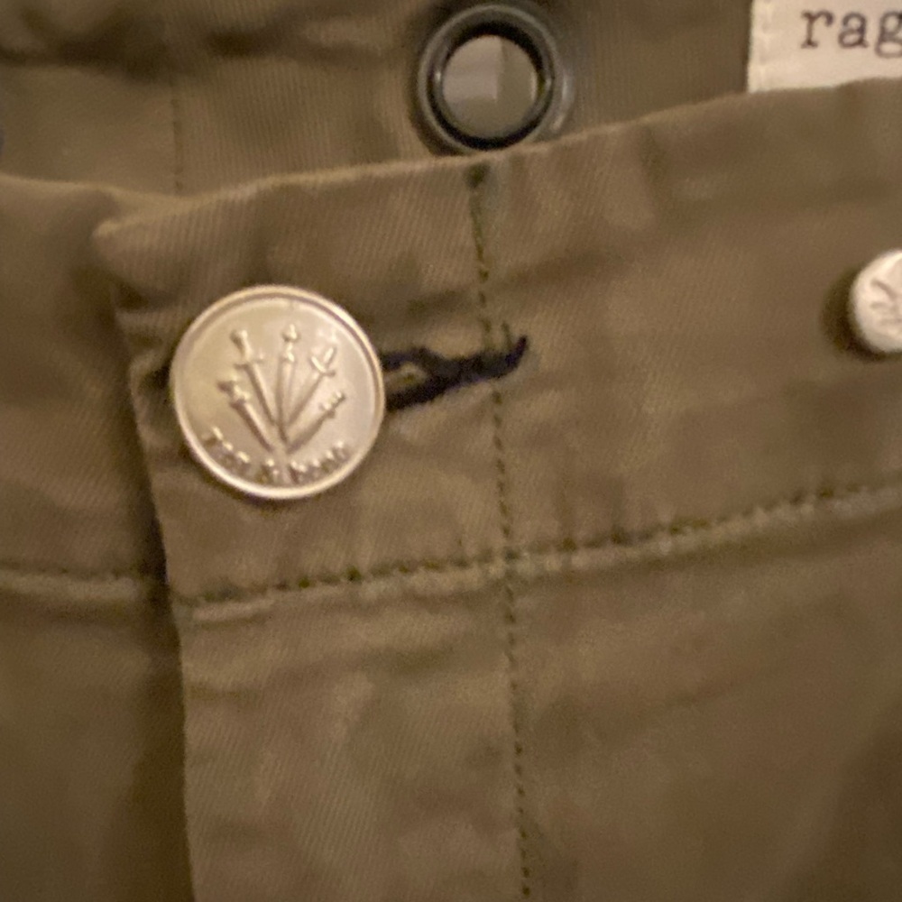 Rag & Bone Buckley Cotton army green Khaki chino pants Basic Minimalist Basic - Picture 7 of 10